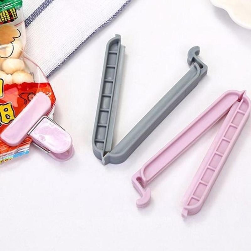 新しい 12/24 個バッグプラスチッククリップ家庭用スナッ - Food Storage Vacuum Bags のレビューと価格