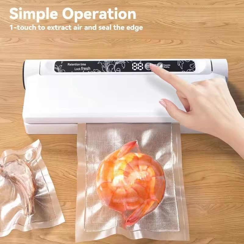 食品保存真空シーラーマシン 75KPA 強力吸引 乾湿両用モ - Food Storage Vacuum Bags のレビューと価格