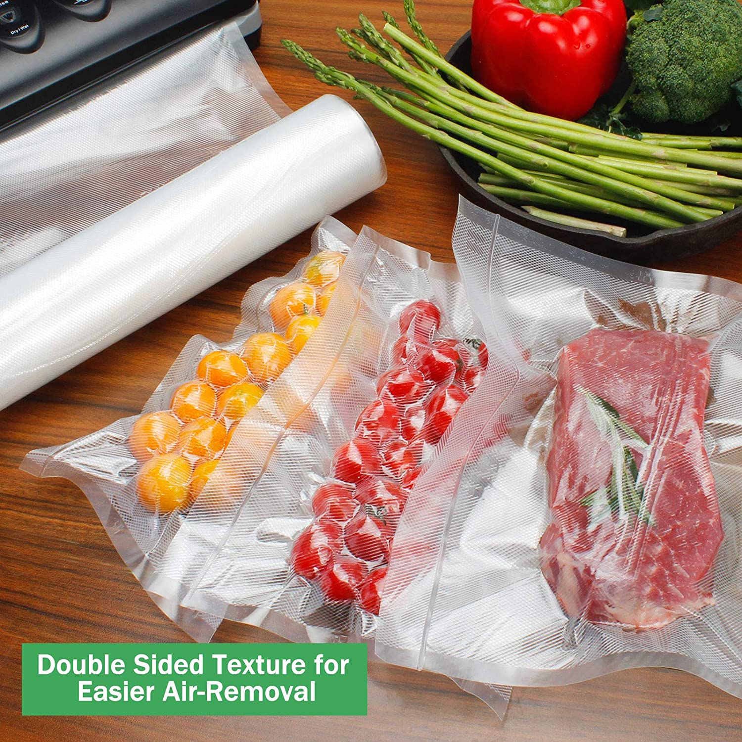 食品用真空袋 真空シーラー 保存袋 真空包装用シーラー - Food Storage Vacuum Bags のレビューと価格