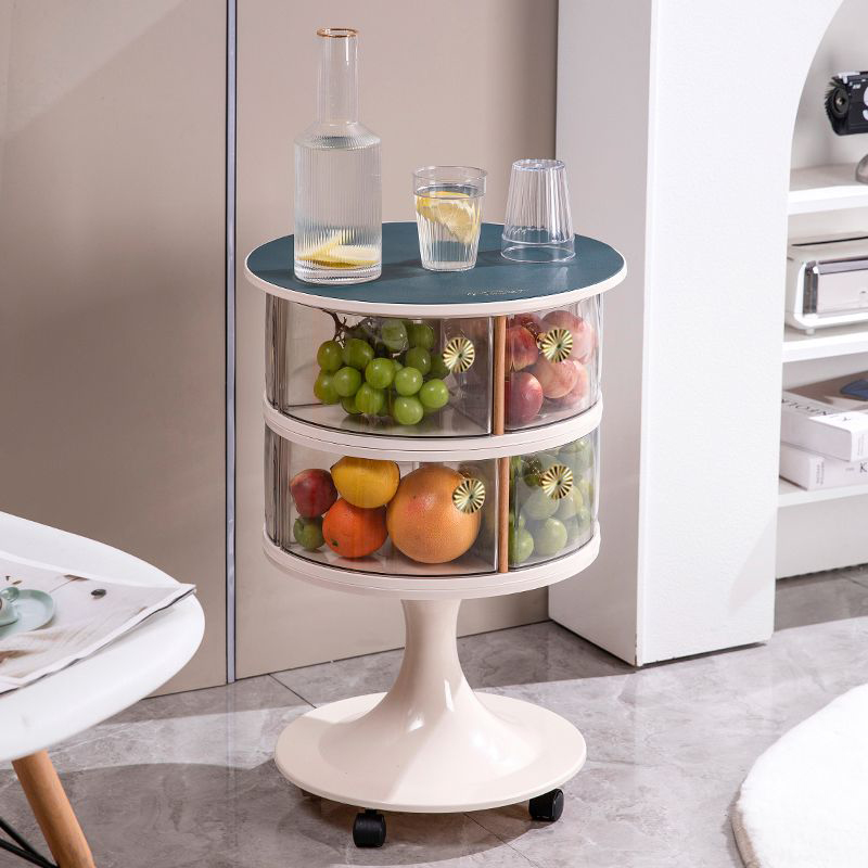 北欧コーヒーテーブル 取り外し可能な寝室用ソファサイドデスク - Food Storage On Wheels のレビューと価格