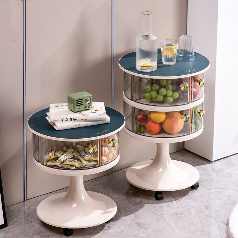北欧コーヒーテーブル 取り外し可能な寝室用ソファサイドデスク - Food Storage On Wheels のレビューと価格