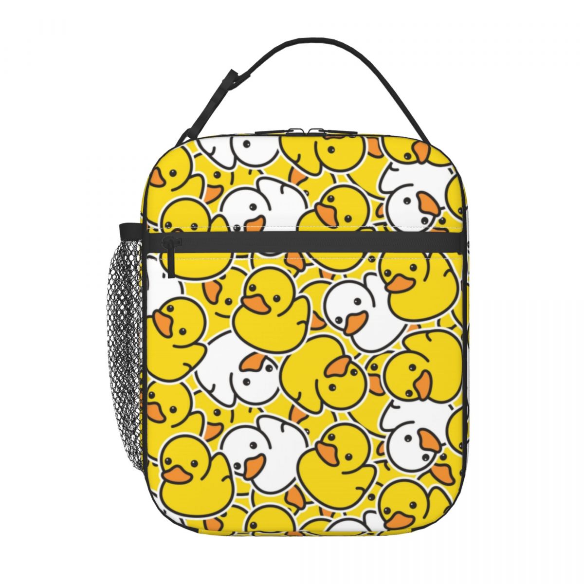 黄色の漫画の動物のゴム製アヒル断熱ランチバッグ女性ポータブル - Food Storage Yellow のレビューと価格