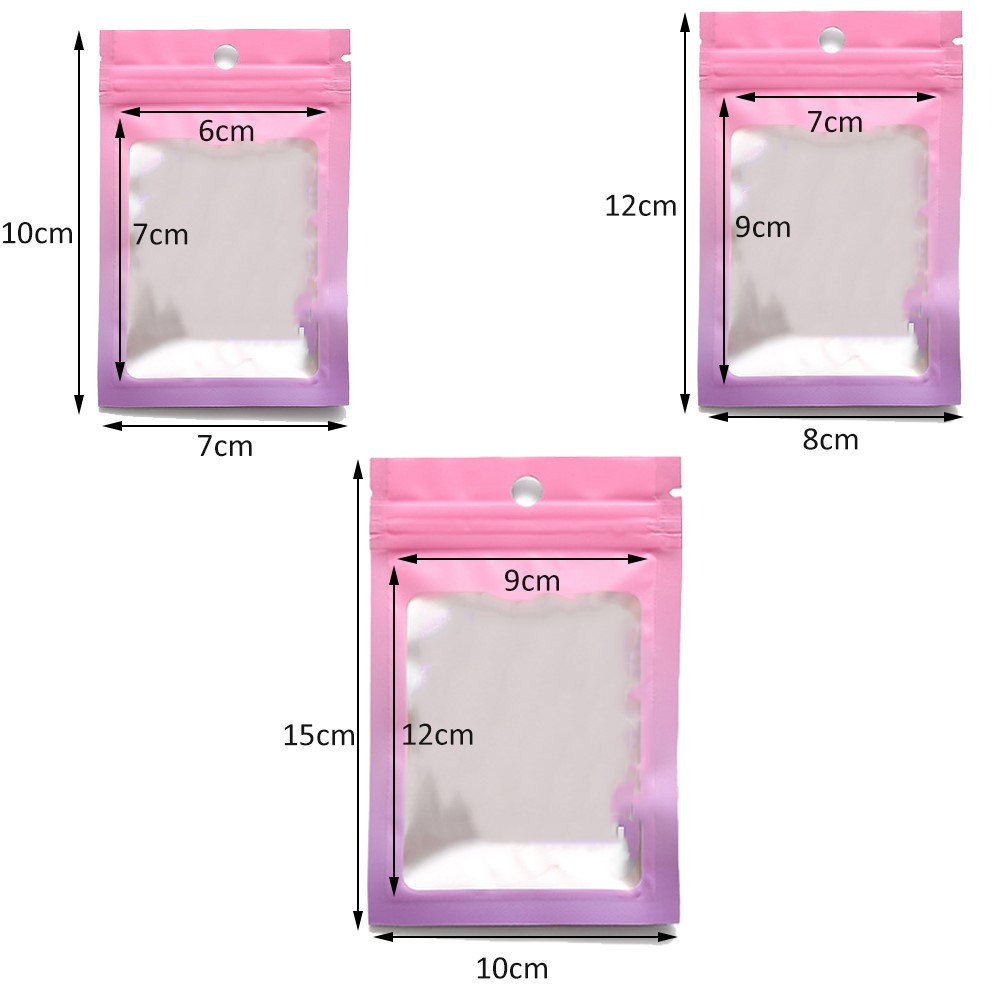 50 個のグラデーションバッグ再密封可能なマイラーポーチ食品 - Food Storage Mylar Bags のレビューと価格