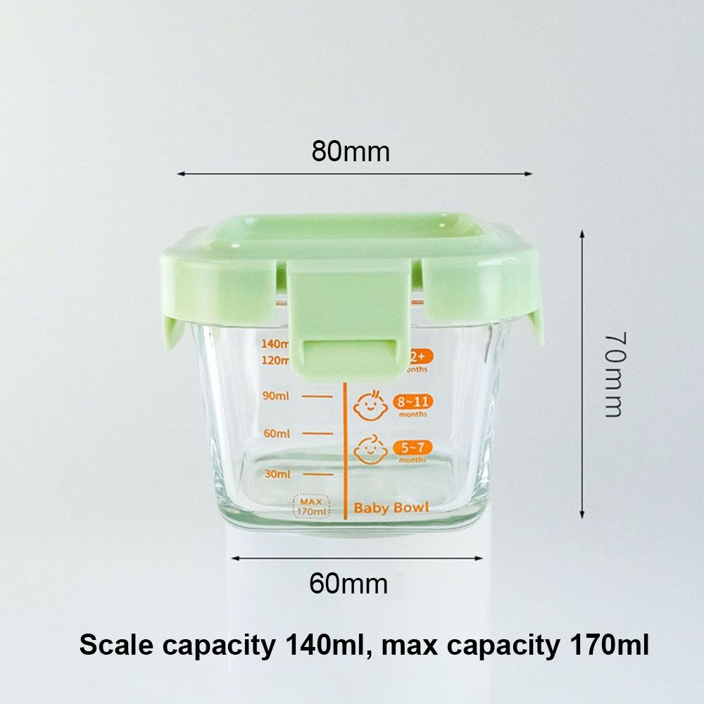 新しい170ml食品保存容器、冷凍・電子レンジ対応、ベビーフ - Food Storage Glass Containers のレビューと価格