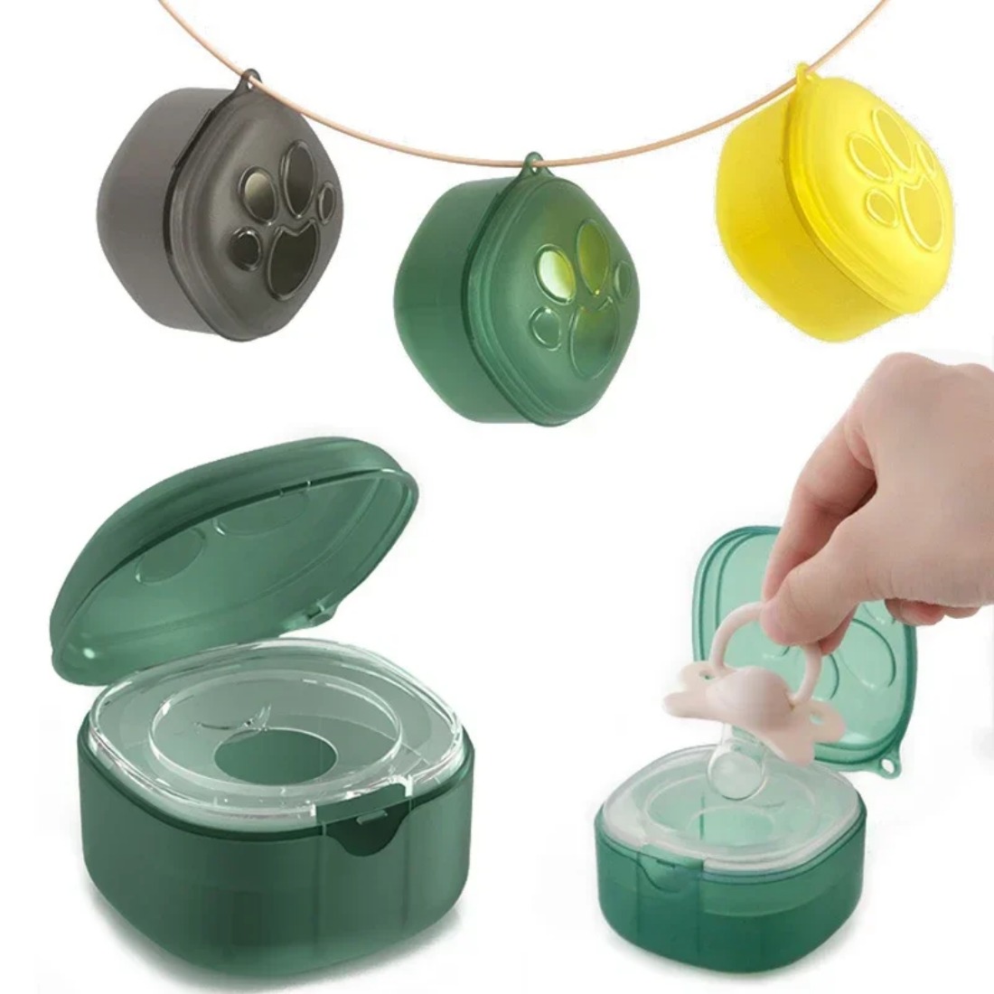 食品グレードのシリコーンおしゃぶりボックス赤ちゃん漫画おしゃ - Food Storage For Baby のレビューと価格