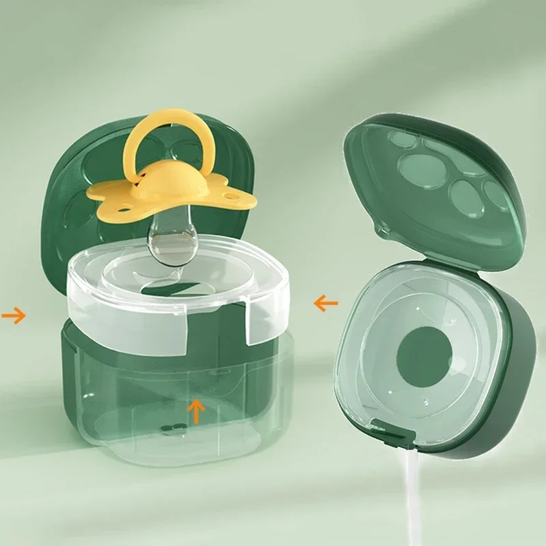 食品グレードのシリコーンおしゃぶりボックス赤ちゃん漫画おしゃ - Food Storage For Baby のレビューと価格