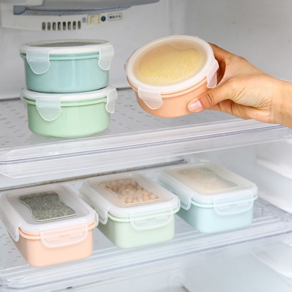 5個入り 新鮮なプラスチック製食品保存容器 丸型 密閉スナッ - Lock And Lock Food Storage のレビューと価格