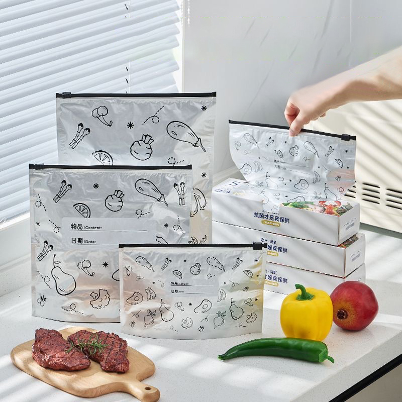 Bag of 10 Large Aluminum Foil  - Food Storage Bags Zip Lock Pouch のレビューと価格