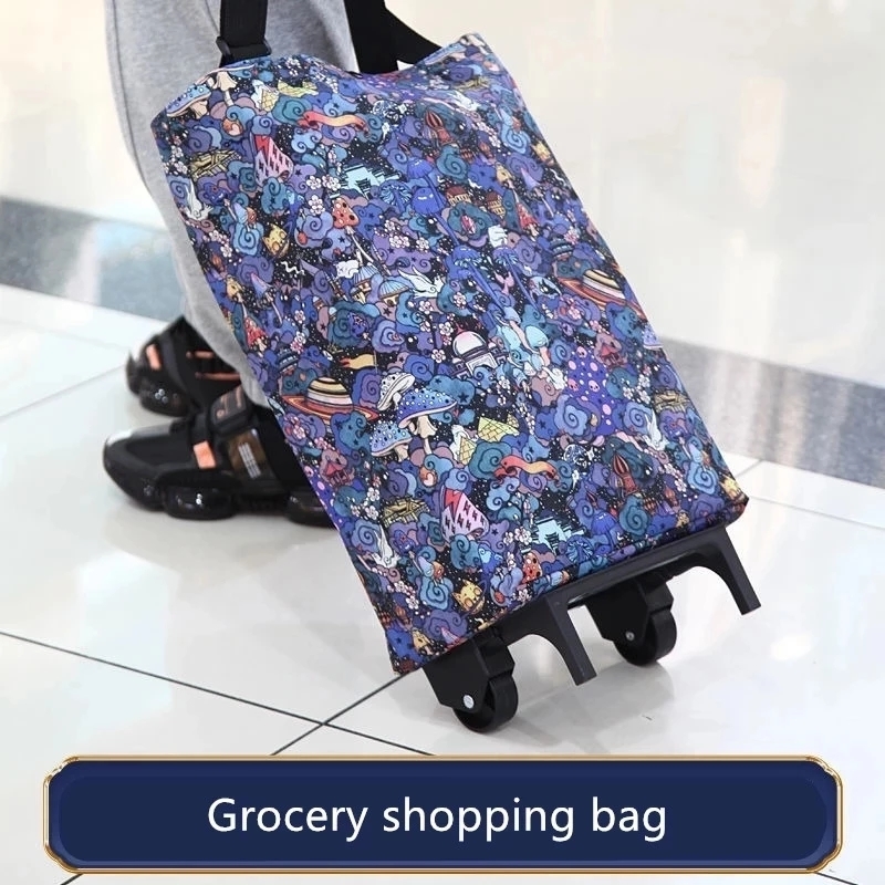 高容量の折りたたみ式ショッピングバッグ,野菜や果物を購入する - Food Storage On Wheels のレビューと価格