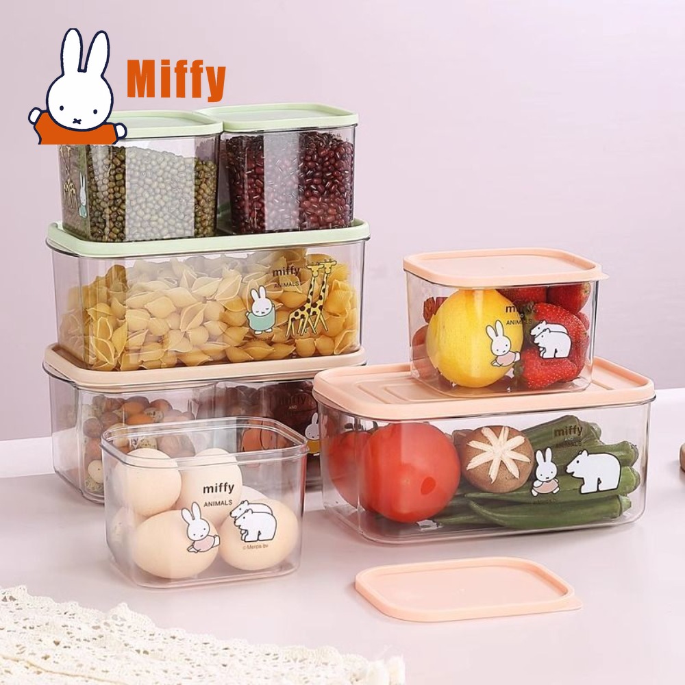 かわいいミッフィー食品保存容器かわいい透明気密 BPA フリ - Food Storage No Pantry のレビューと価格