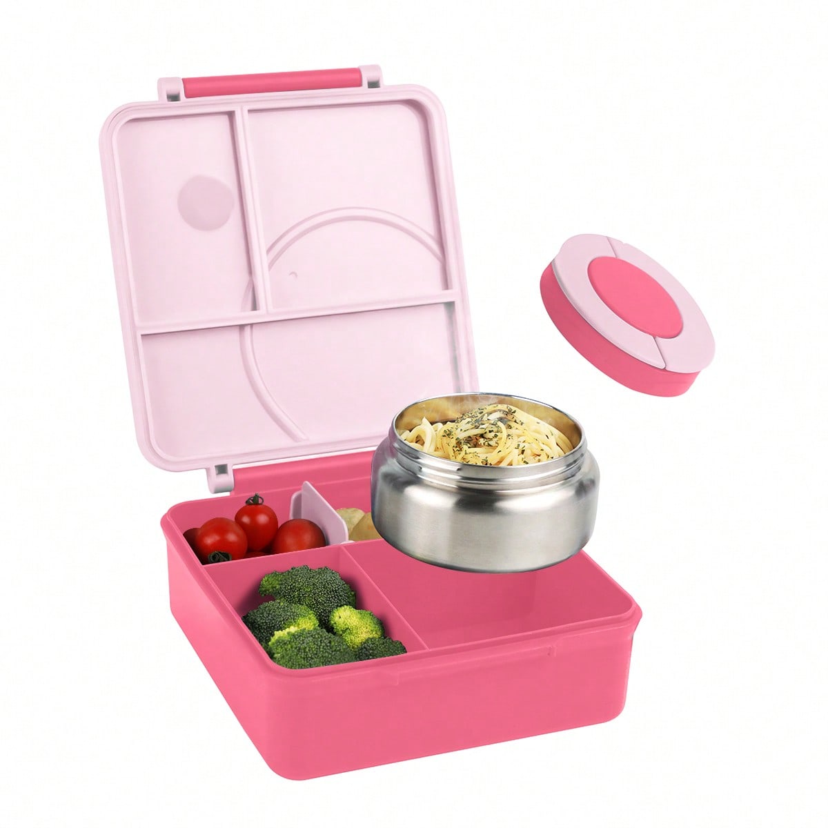 漏れ防止弁当箱 モダンでかわいい子供用食品保存容器 ピンク  - Food Storage Hot Box のレビューと価格