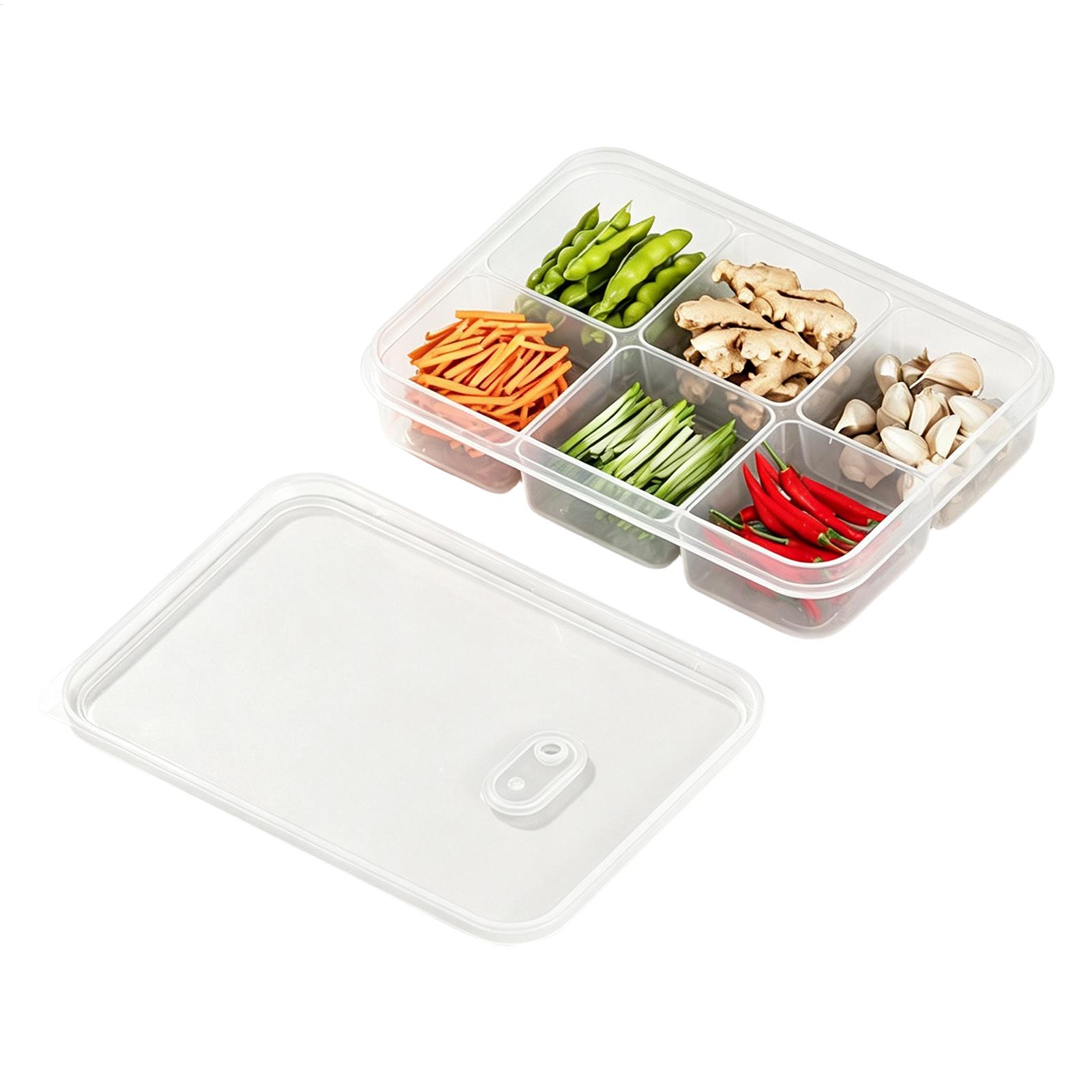 1PC 冷蔵庫収納ボックス肉野菜鮮度保持収納ボックス透明食品 - Food Storage With Dividers のレビューと価格