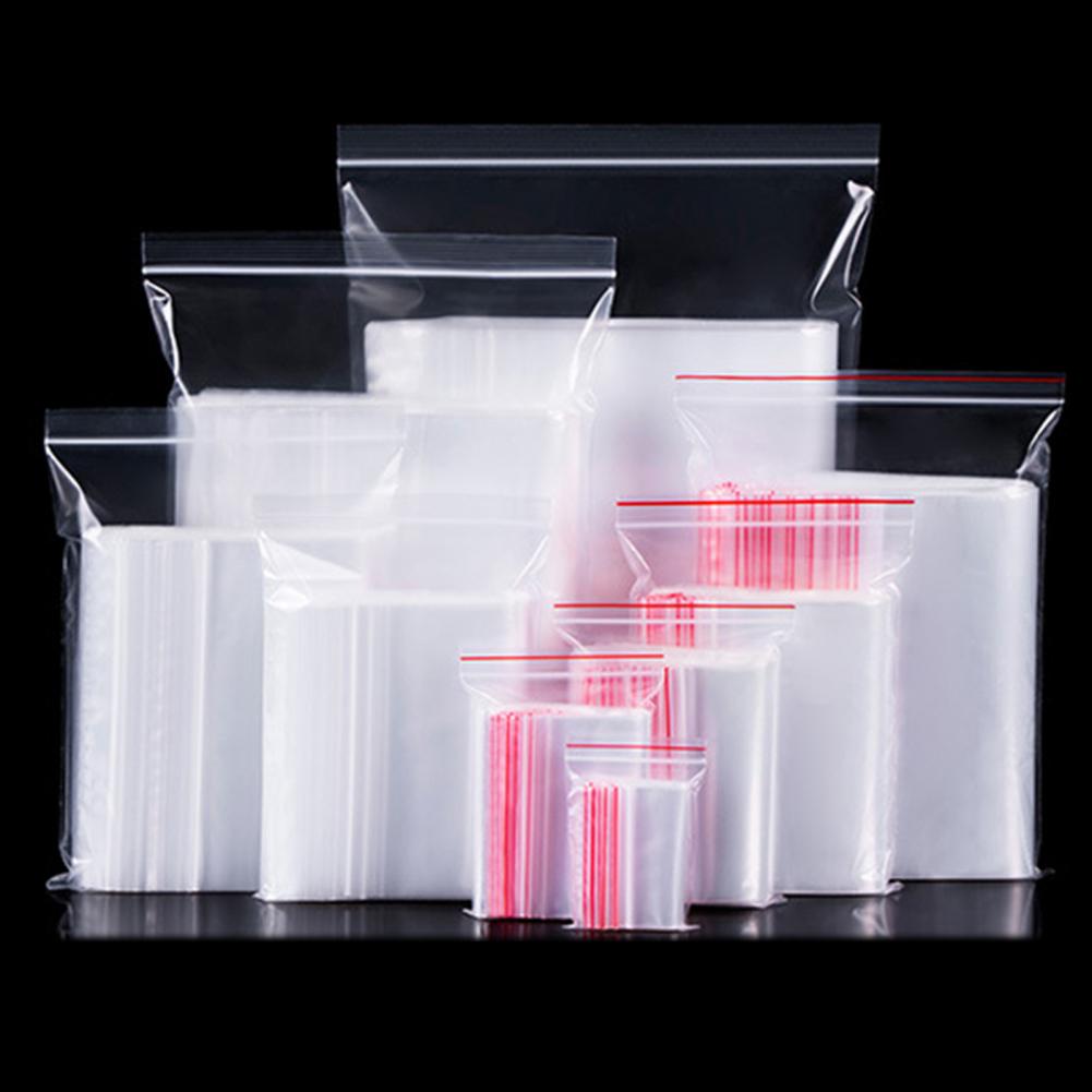 100 個の保存袋厚い再利用可能な PE クリアビニール袋日 - Food Storage Vacuum Bags のレビューと価格