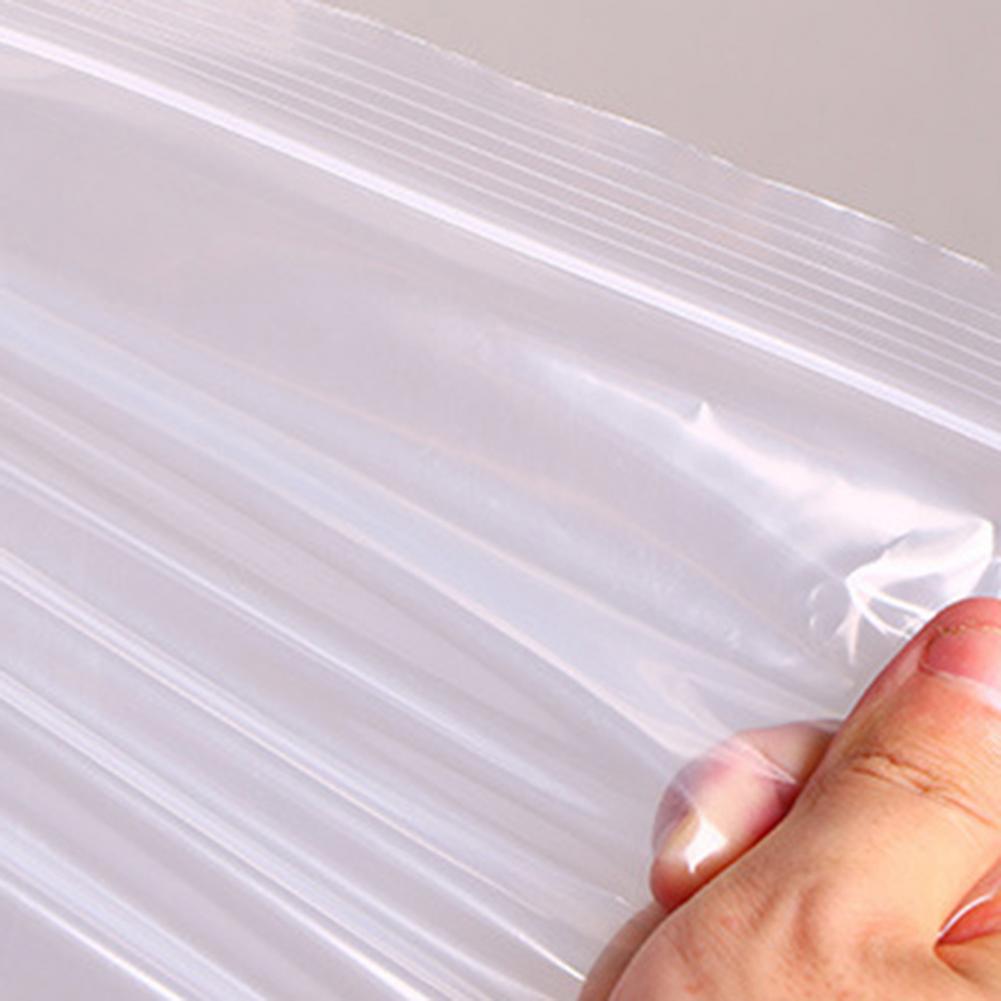 100 個の保存袋厚い再利用可能な PE クリアビニール袋日 - Food Storage Vacuum Bags のレビューと価格