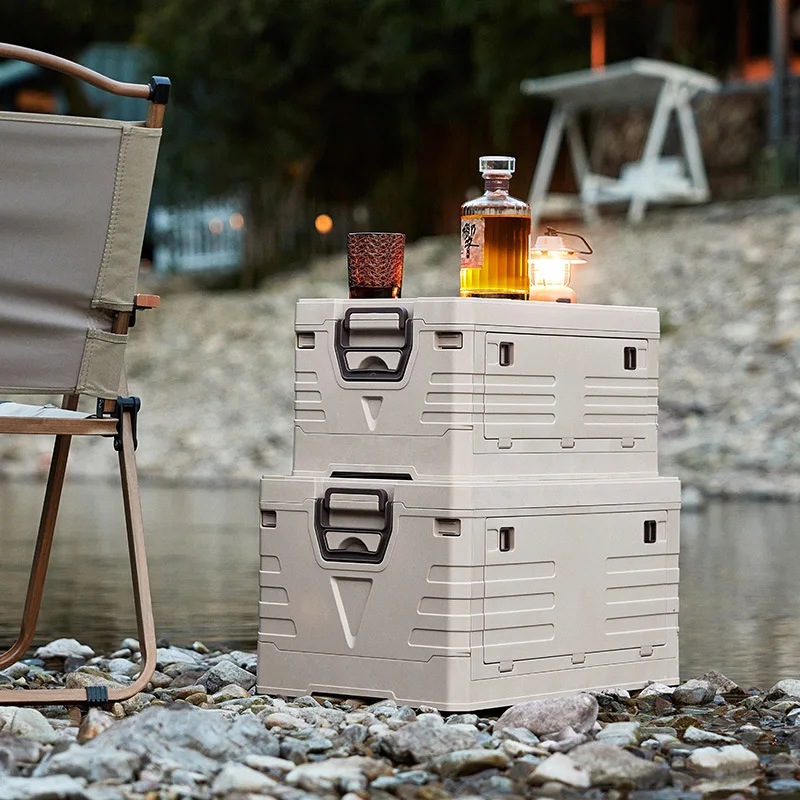 車用収納ビン アウトドア キャンプ用 折りたたみ式収納ボック - Food Storage With Dividers のレビューと価格