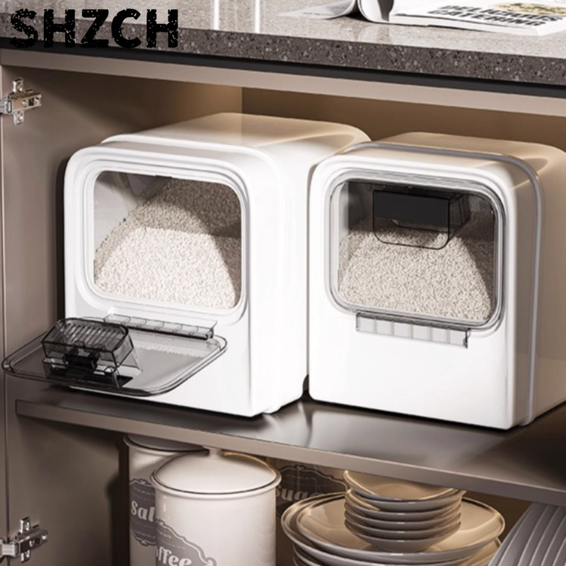 ‌ プレミアムスクエア米びつ、20L気密食品保存容器、BPA - Food Storage No Pantry のレビューと価格
