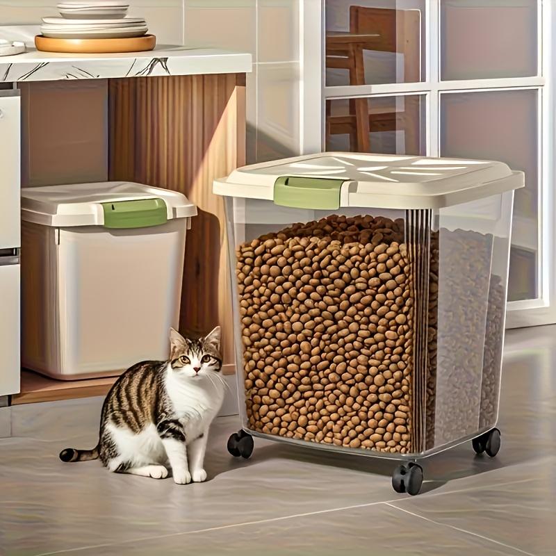 大容量ペットフード収納ボックス（車輪付き）。 内蔵の計量スプ - Food Storage On Wheels のレビューと価格