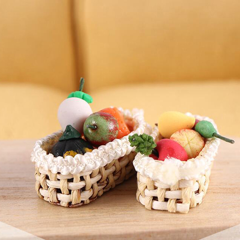 最新の1/12ドールハウスミニチュア籐製フレーム野菜食品収納 - Food Storage 1 Year のレビューと価格
