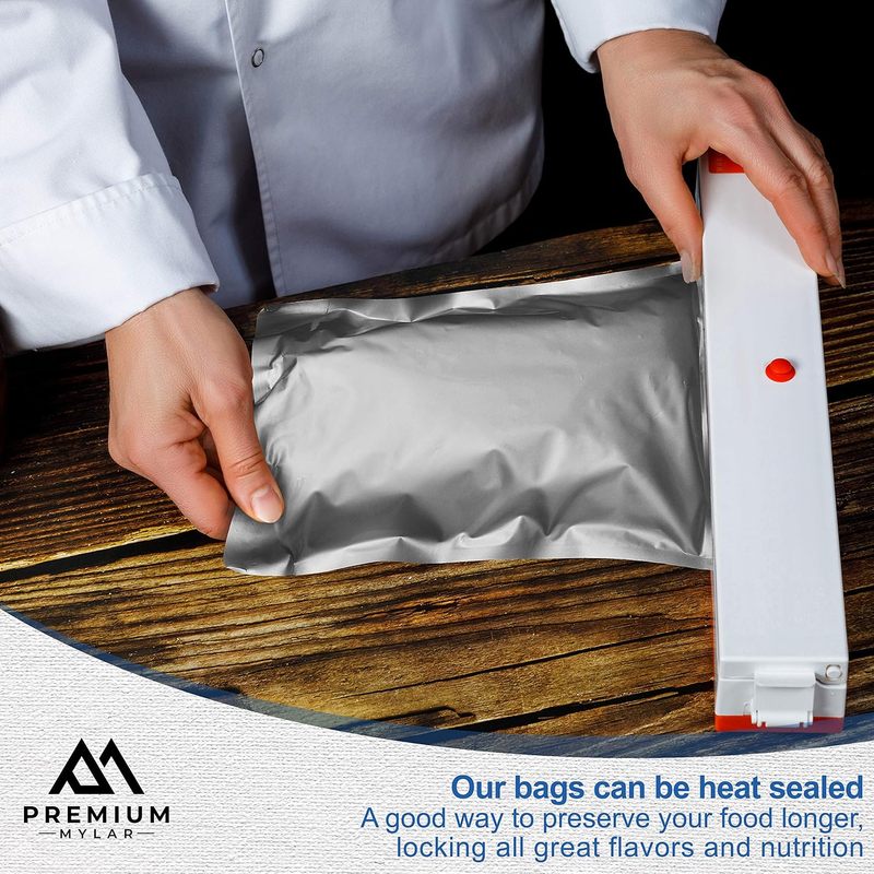25枚入りマイラーバッグ - 10インチx14インチの気密真 - Food Storage Mylar Bags のレビューと価格