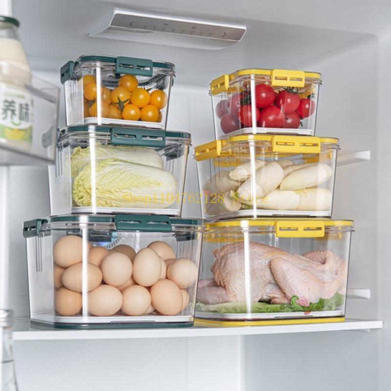 プラスチック製冷蔵庫用密閉食品保存容器、透明密封容器、時間管 - Food Storage 1 Year のレビューと価格