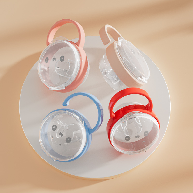新しいベビーおしゃぶり用クリア防塵ケース、ハンドル付きのかわ - Food Storage For Baby のレビューと価格