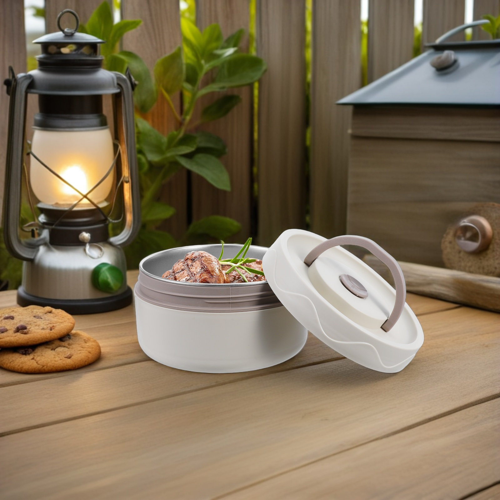 断熱ランチコンテナ ステンレス製 440ml 漏れ防止 ポー - Food Storage Hot Box のレビューと価格